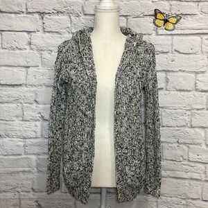 GARAGE Open Front Hooded Knit Cardigan Size Extra Small/Small